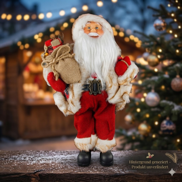 Weihnachtlicher Santa Oscar - Höhe ca. 45 cm